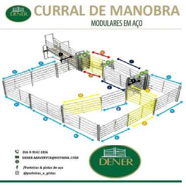 Curral modular de aco